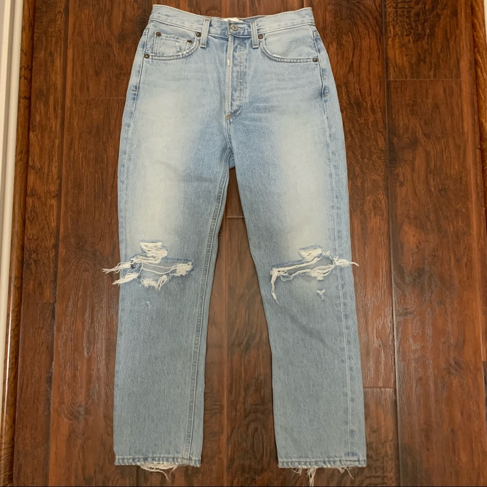 Agolde Riley Jeans in Clear Skies Size 25